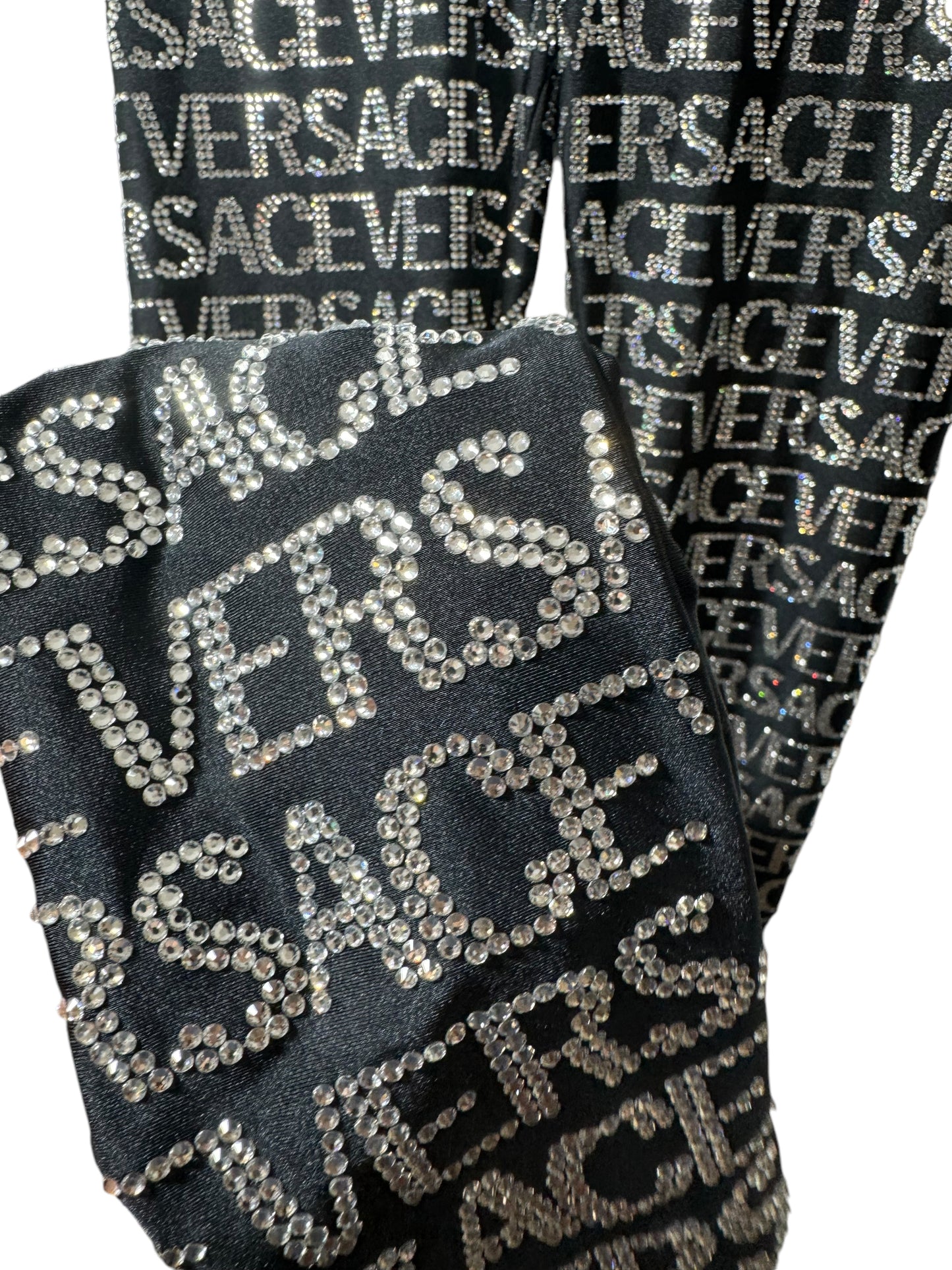 Versace leggins con cristalli (36)