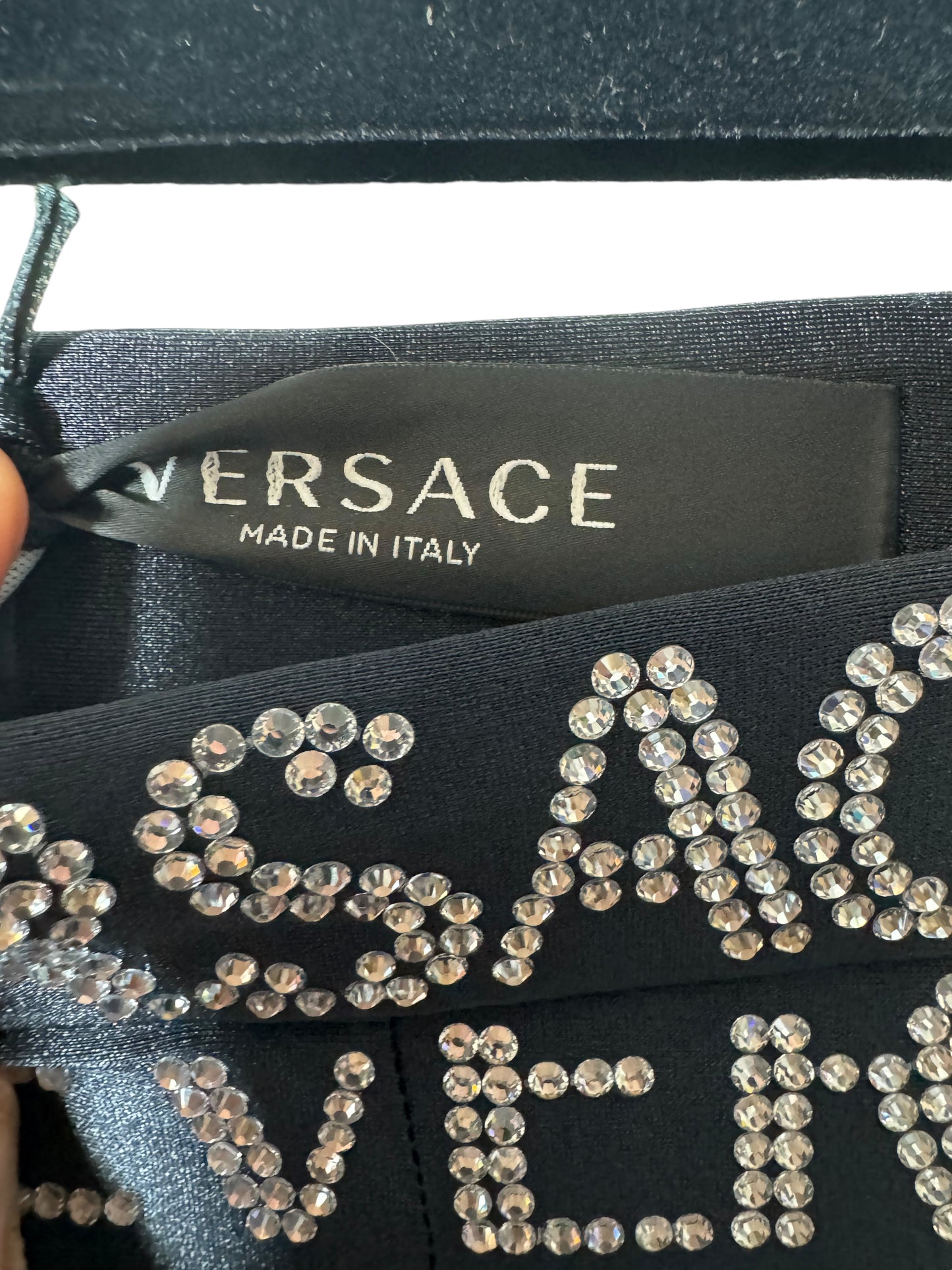 Versace leggins con cristalli (36)