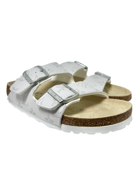 Birkenstock custom LV bianco (38)